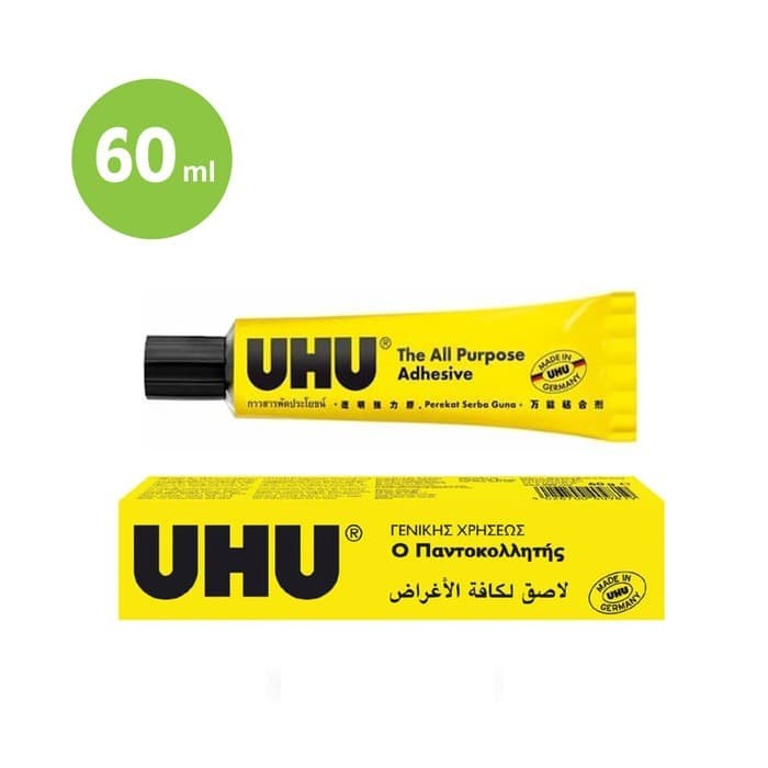 

✨NEW✨ - UHU THE ALL PURPOSE ADHESIVE / LEM CAIR UHU 60 ML SERBAGUNA