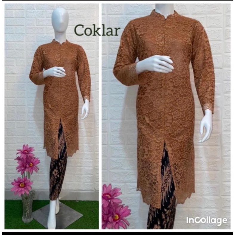 Set Kebaya Tunik Busui / Tunik Brokat / Kebaya Modern / Kebaya tile / Kebaya kondangan/ Batik Couple/set kebya pesta set kebaya kondangan set kebaya pesta/tunik busui/tunik modern/kebaya ibu besan/kebaya akad