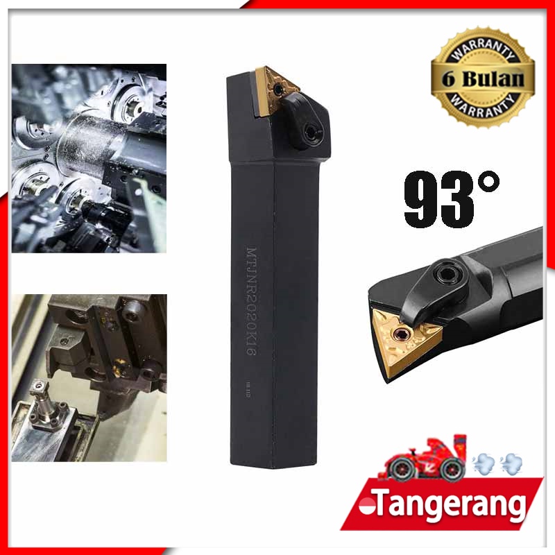 MTJNR2020K16 Holder Silinder 93 Derajat Turning Tool Eksternal Tangan Kanan Untuk Mesin Bubut