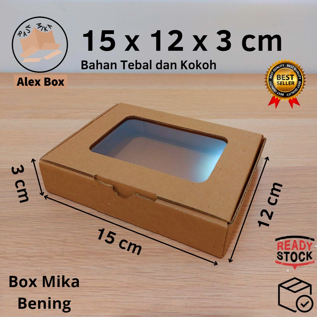 

Kardus Mika 15 x 12 x 3 cm... dus model diecut, untuk kue hampers dll