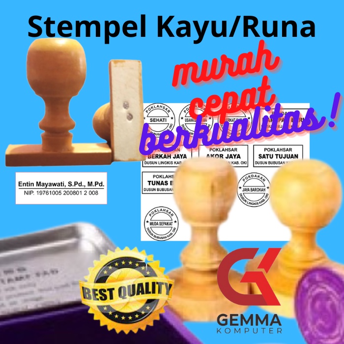 

Stempel Kayu Custom / Stempel Runaflek / Stempel Biasa