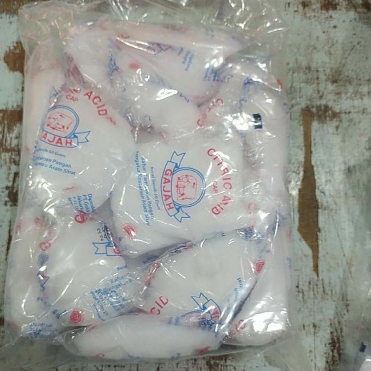 

Gcu33 Citrun cap Gajah 1pak isi 20bungkus @50 gr - Citric Acid .,..,.,.,.