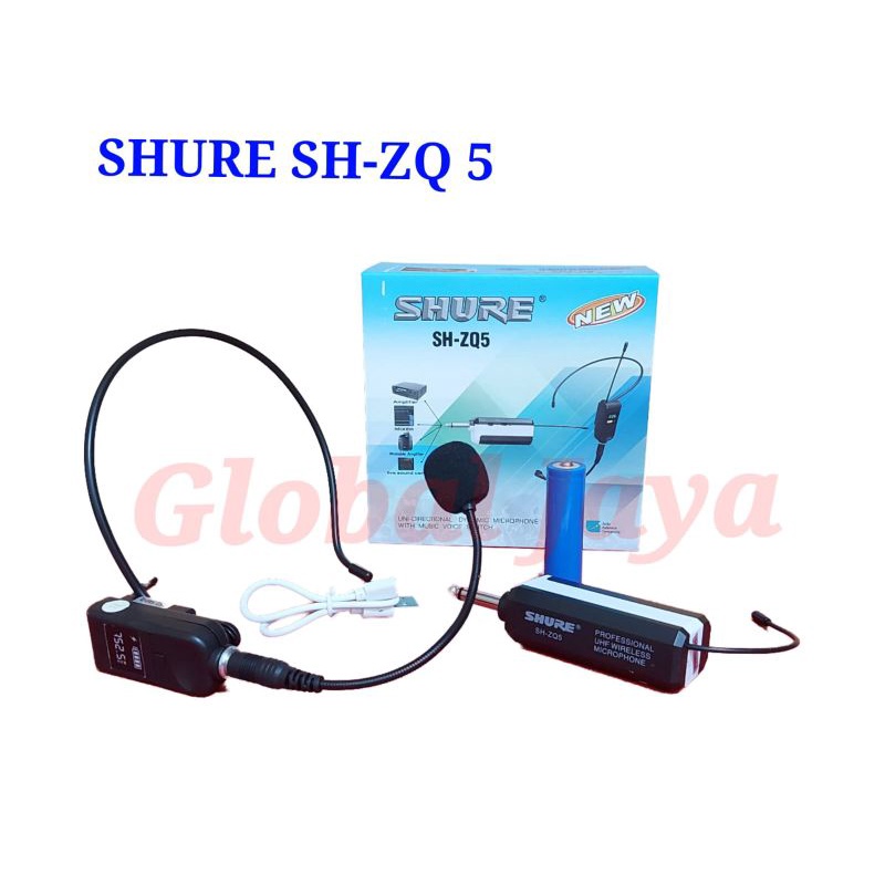 mic shure SH ZQ5 mic bando wireless shure SH ZQ 5 microphone shure mic bando shure mic condensor mic kondensor