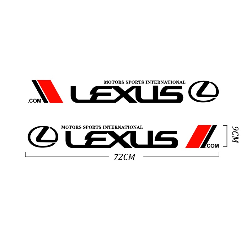 2pcs Mobil Styling Pintu Sisi Stiker Mobil Kreatif Auto Body Decals Tahan Air Stiker Dekorasi Untuk Lexus RX300 RX330 RX350 IS250 LX570 IS