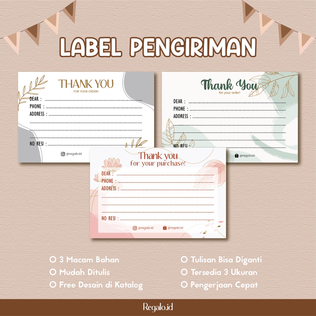 [Label Pengiriman] Kertas Shipping Label Sticker | Kertas Label Pengiriman Stiker | kertas Stiker Resi Order | Kertas Stiker Kirim Order