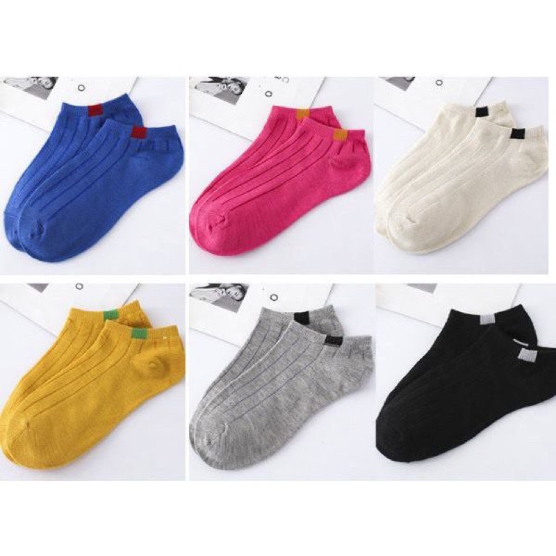 Kaos Kaki POLOS 6 Ankle Cute Socks Short Socks Kaos Kaki Pendek Murah