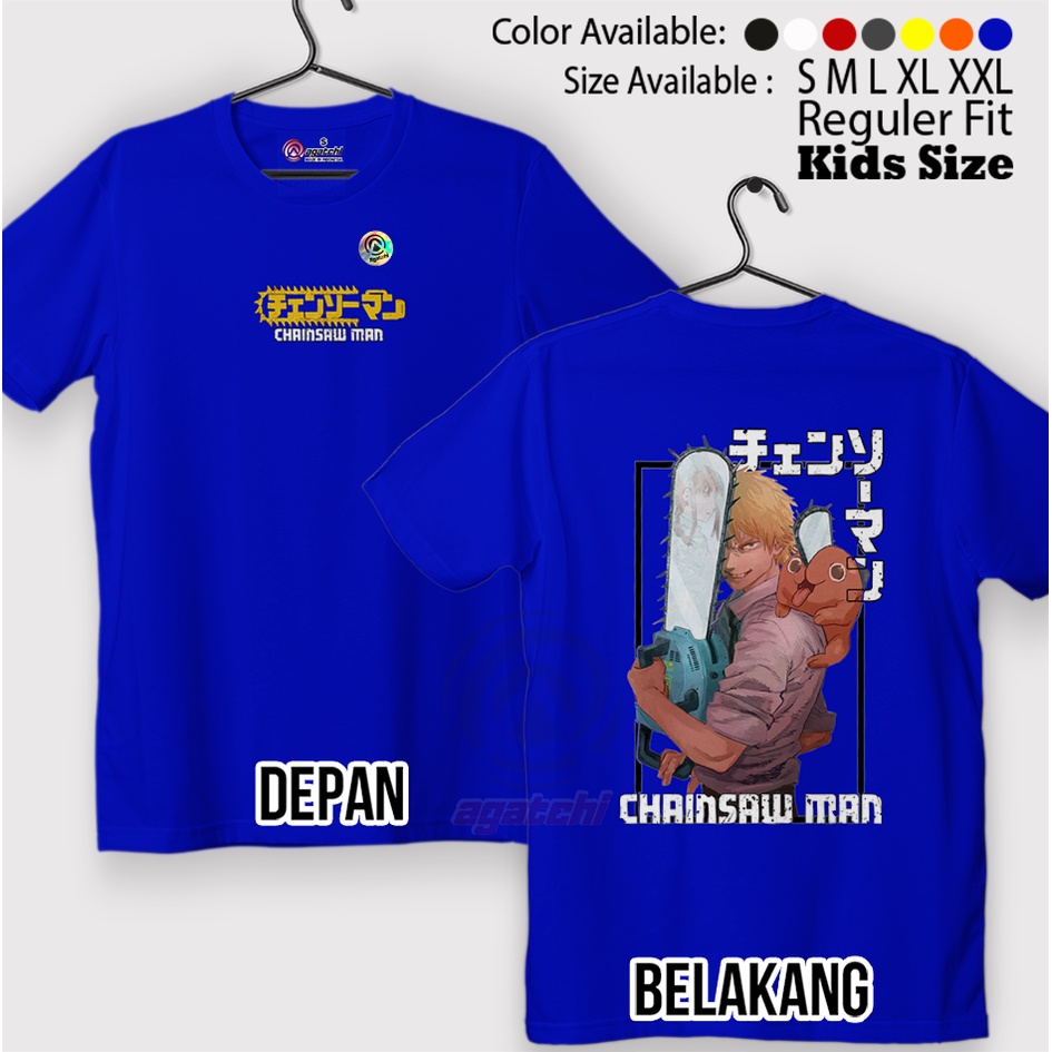 Baju Kaos atasan Anak Laki - Laki Agatchi Motif Chanshaw Man V4