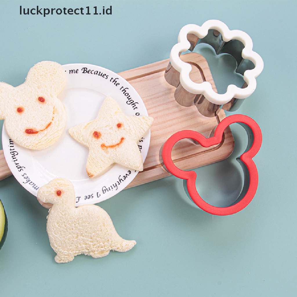 /Fashion Hot//// Sandwich Cutters Plastik Stainless Steel DIY Kartun Hewan Cetakan Pemotong Roti.