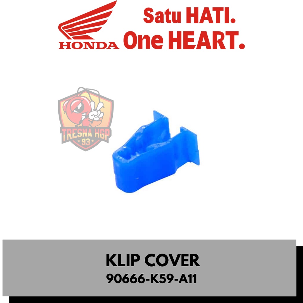 90666-K59-A11 KLIP COVER BEAT LED K1A NEW VARIO 150 ESP ORIGINAL | CLIP SNAP FIT 90666K59A11