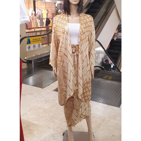 Outer batik moderen/outer wanita lance panjang batik renda