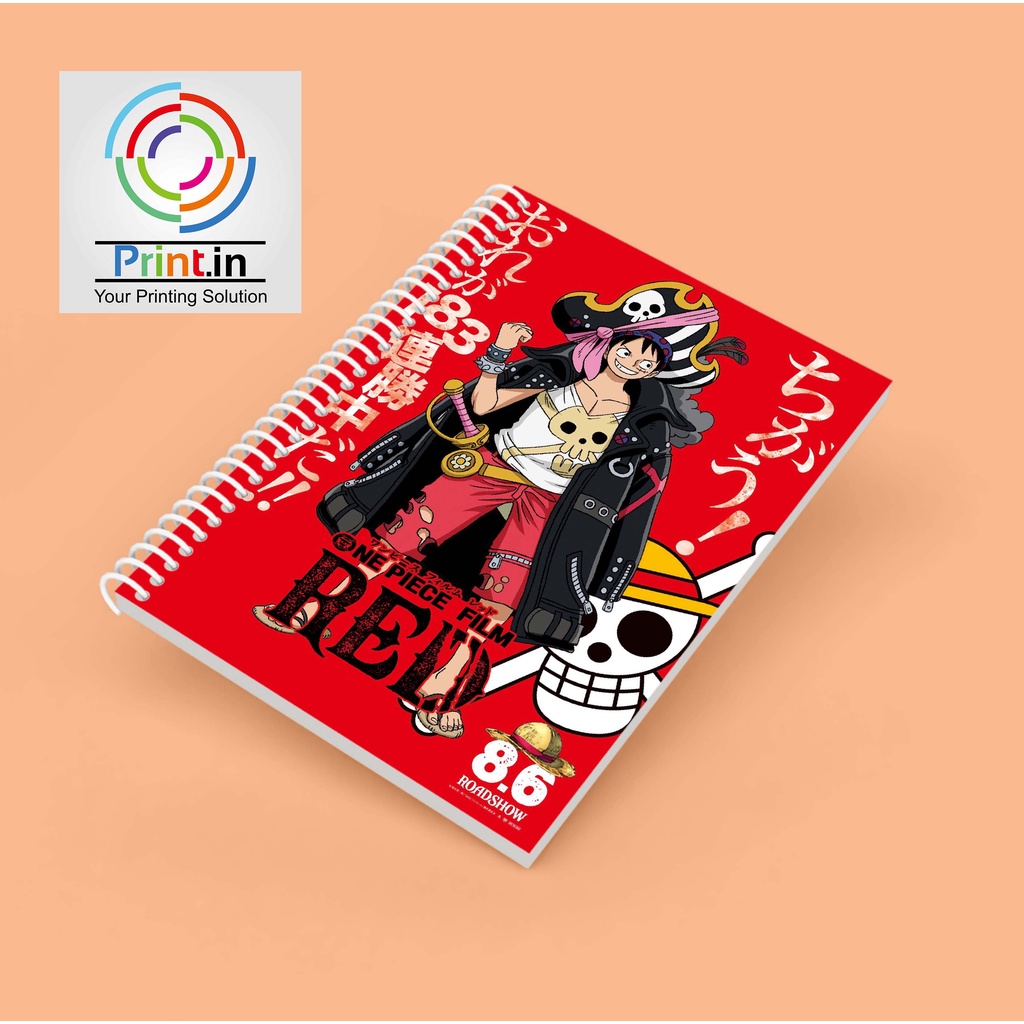 

Notebook Spiral Anime One Piece Red Hardcover dan Softcover