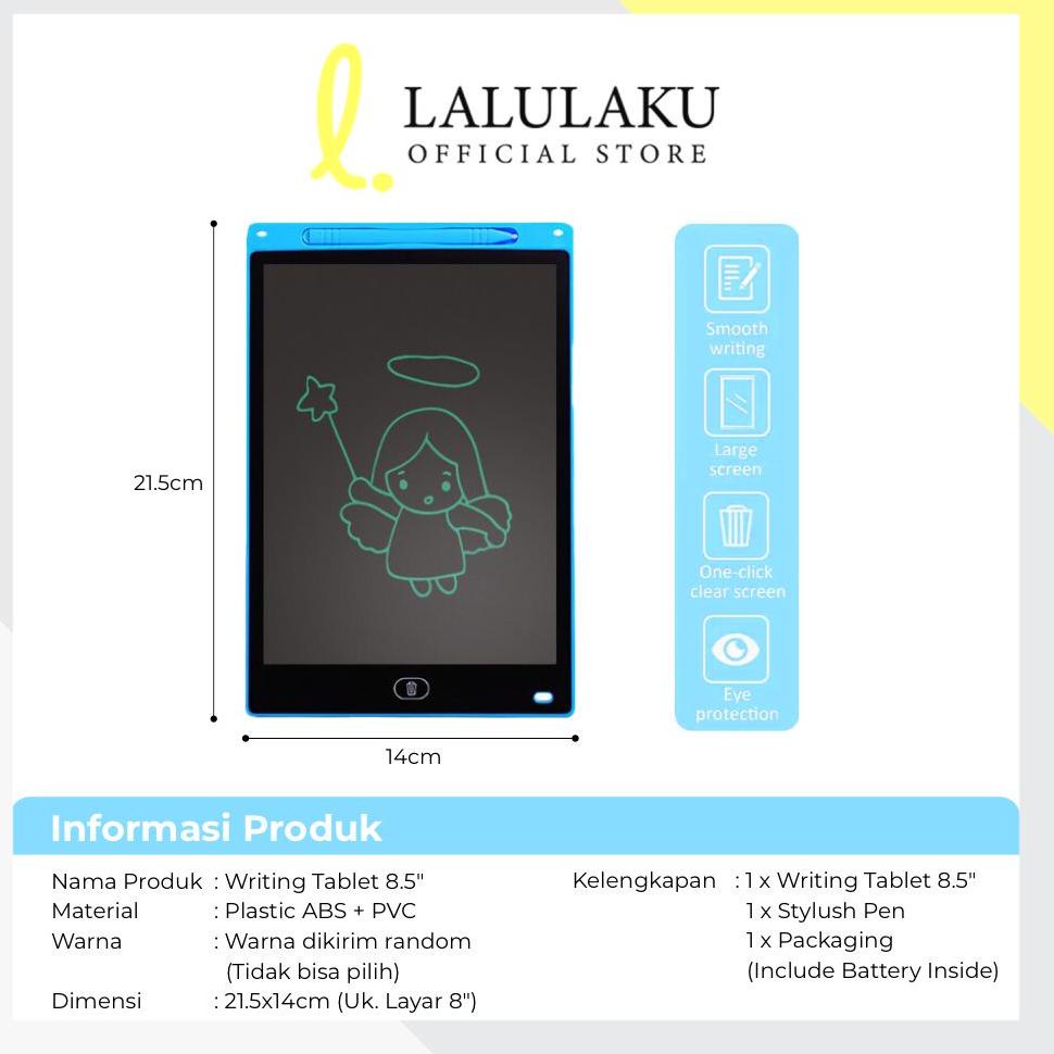 

[KODE PRODUK MNSRS9069] Writing tablet / LCD writing pad / Drawing pad / Papan tulis LCD 8.5 inch Mainan Anak Edukasi