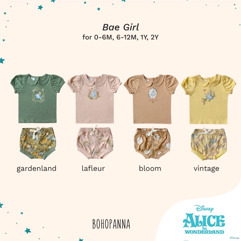 BAE SET GIRL BOHOPANNA / BOHOBABY BABY SET / SETELAN BAYI