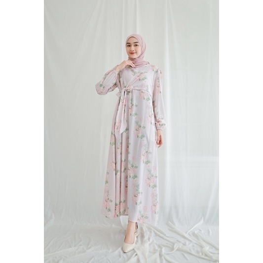 Dress Crinkle /  Busui Friendly / Dress wanita Terbaru / Ootd Kekinian / MELODY MAXI DRESS