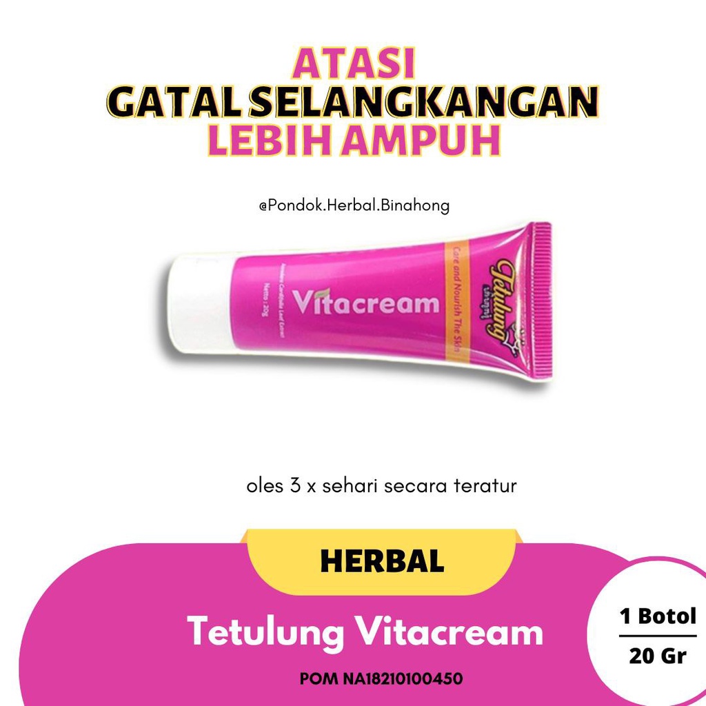 Vitacream Dan Sabun Obat Gatal Penyakit Kelamin Pria Wanita Ampuh - Krim Penyakit Kulit Kelamin - Sa