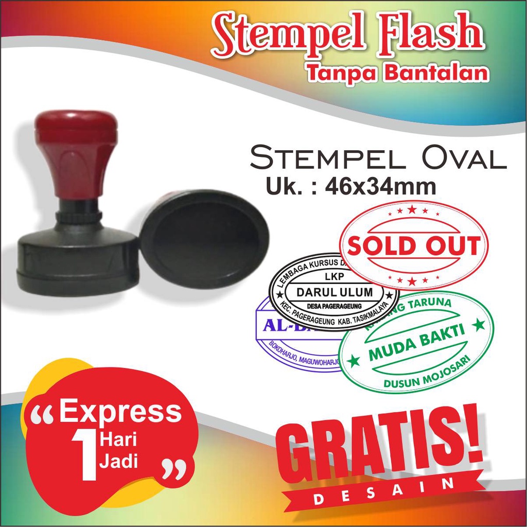 

Stempel Flash Uk. 4.6X3.4 cm eExpress
