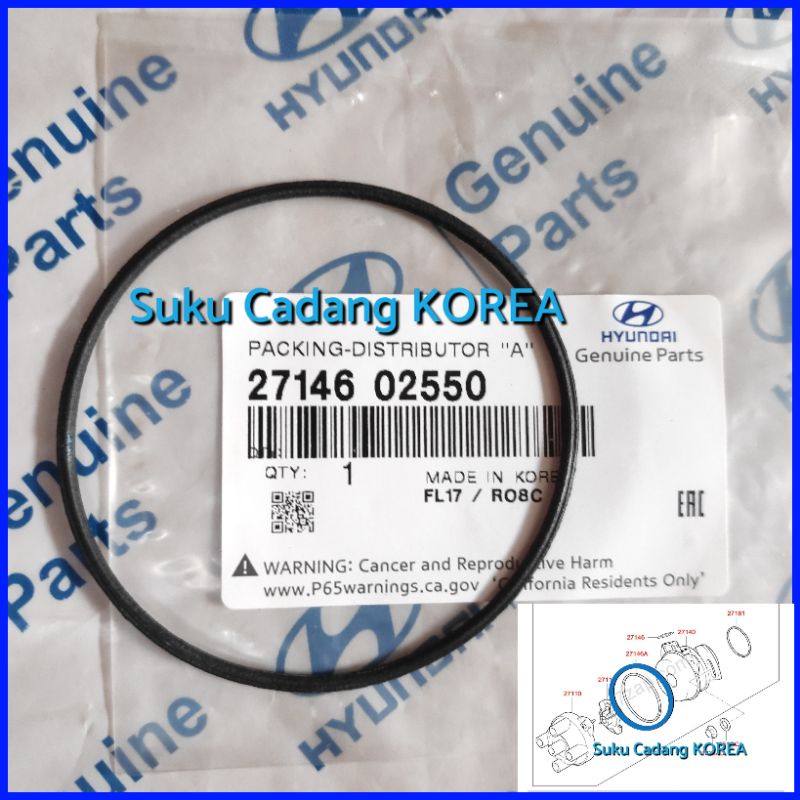 O Ring Seal Cover Delco Packing Cover Distributor Hyundai Atoz KIA Visto