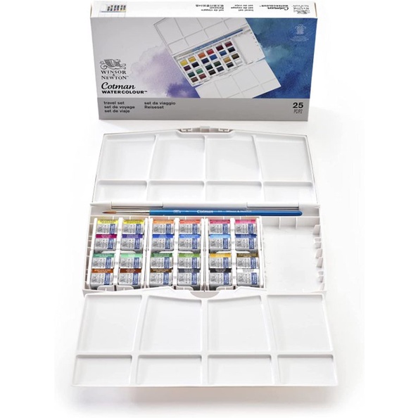 

Cat Air Cotman Watercolour Travel Set 24 Half Pan Winsor & Newton