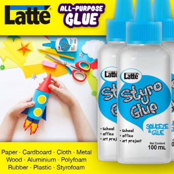 

[P-N8N] ♫♪] Lem Latte Styro Glue / UHU / 100ml / Twist-top produk