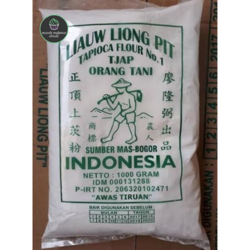 

SAGU CAP PAK TANI LIAUW LIONG PIT 1KG / TEPUNG TAPIOKA SAGU TANI