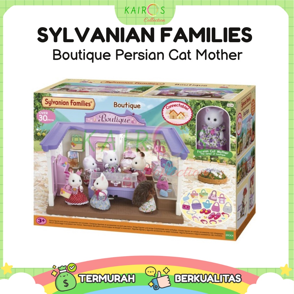 Sylvanian Families Boutique Persian Cat Mother