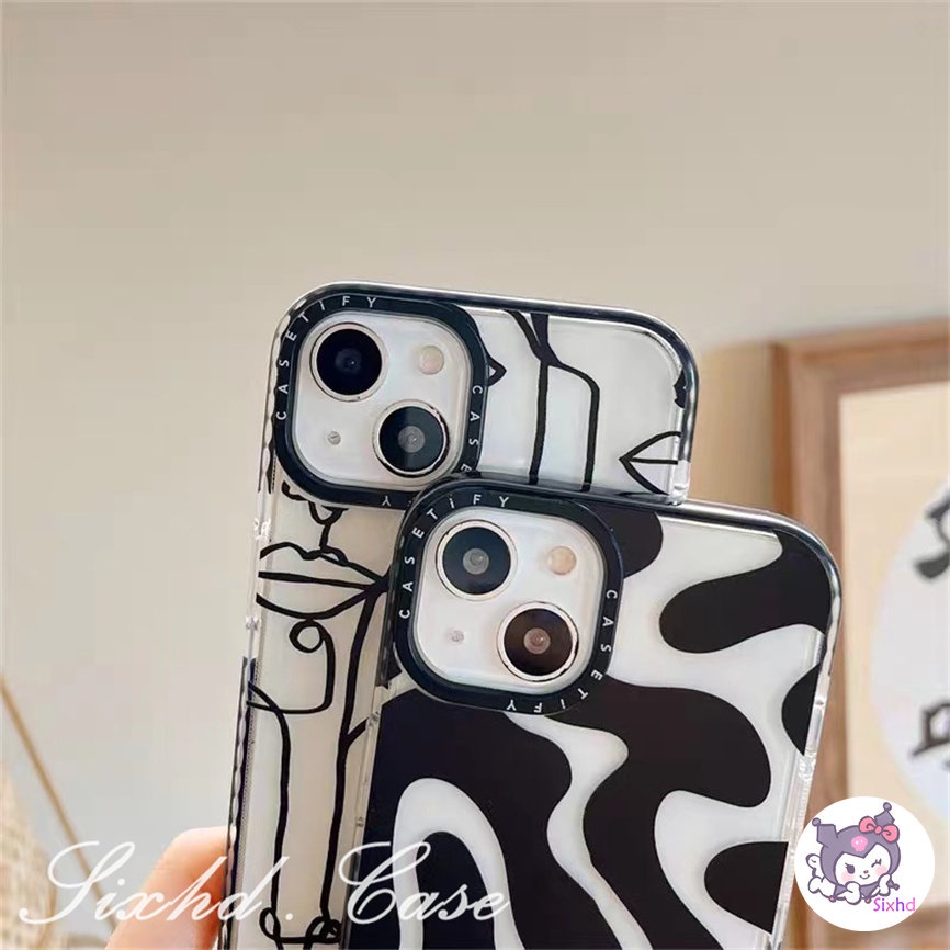 Compatible For iPhone 14 13 12 11 Pro Max SE2020 X XR Xs Max 7 8 6 6s Plus Abstract Geometric Pattern Fashion Lens Protection Phone Case Soft Shockproof Cover