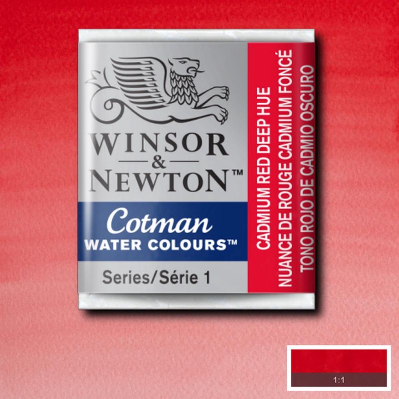 

COTMAN WATERCOLOUR HALF PAN CADMIUM RED DEEP HUE WINSOR & NEWTON