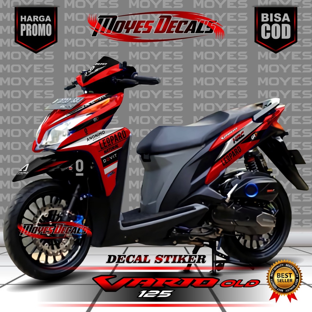 Bisa COD decal vario 125 stiker decal motor vario 125 old - decal stiker honda vario 125 old stiker 