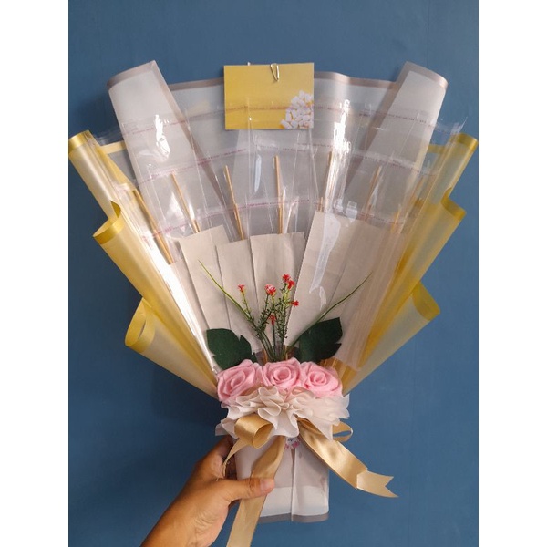 buket murah 15 slot cellophane/ spunbond/ buket uang/ buket kisong