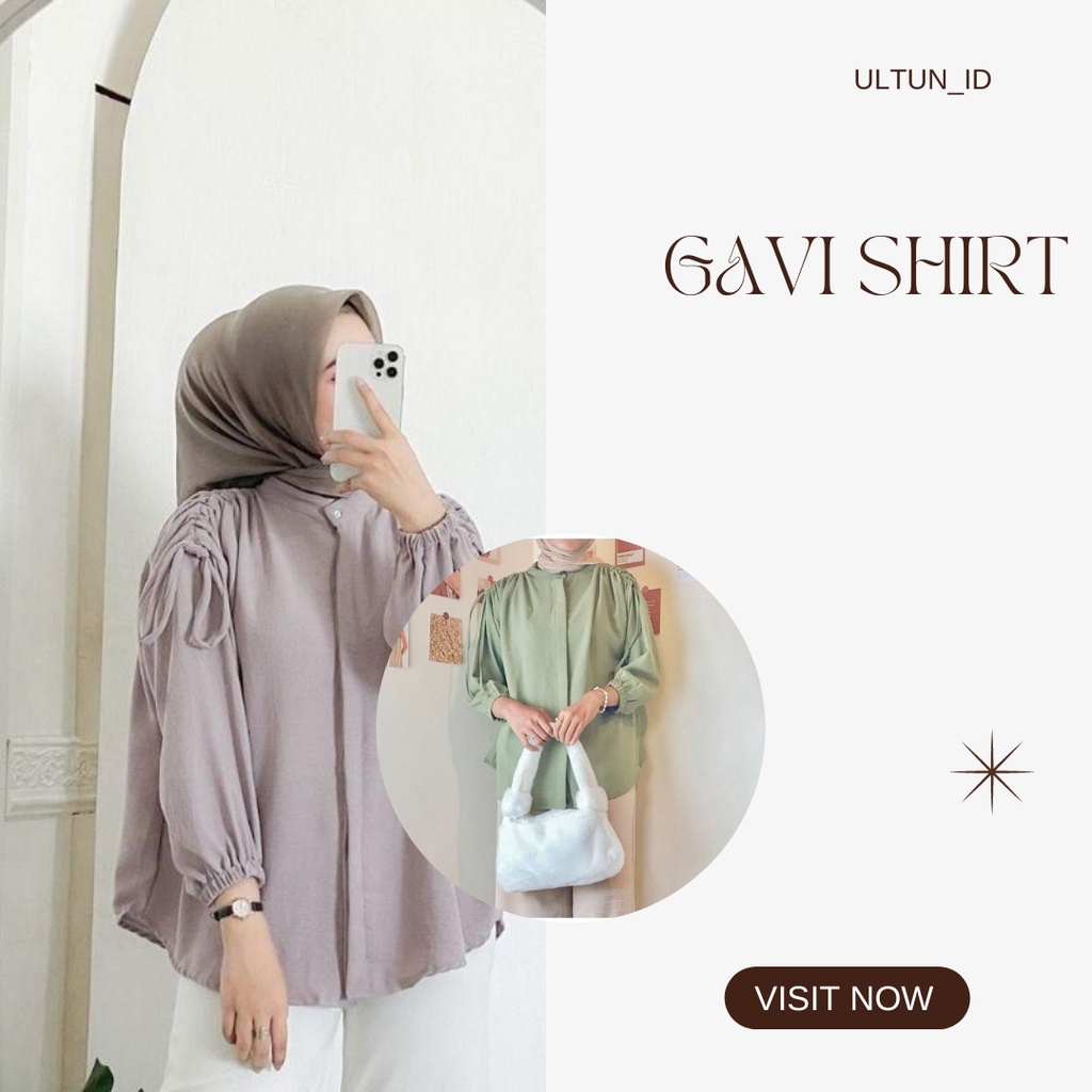 Estesia Blouse Polo Linen Oversize