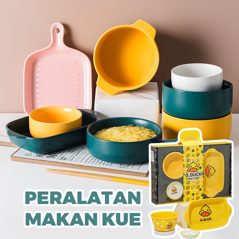 Holiven Baking Tray 4in1 Gift Peralatan Makan Kitchenware Set