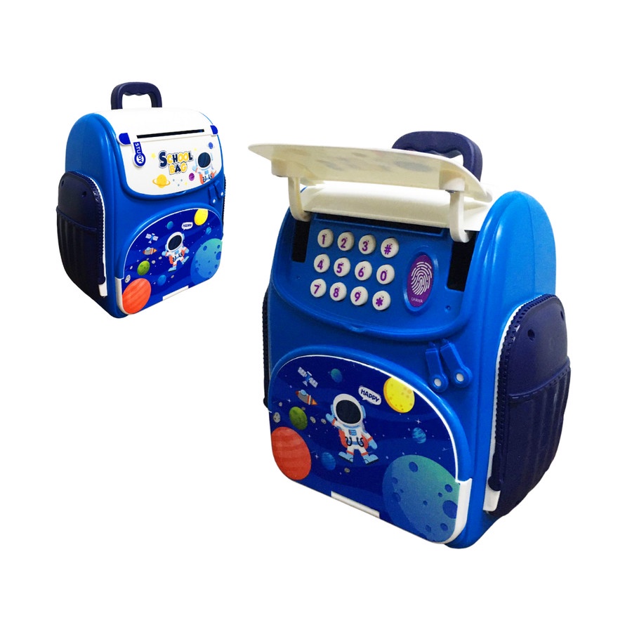 Mainan Menabung Anak Celengan Tas Unik Musik Lampu Tas Ransel