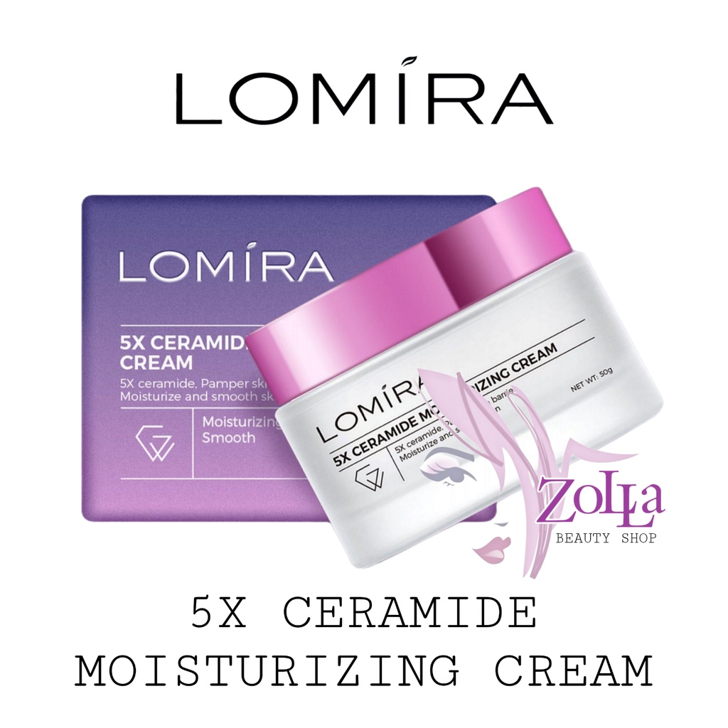 LOMIRA 5X CERAMIDE MOISTURIZING CREAM - BPOM - KRIM PELEMBAB LOMIRA MURAH