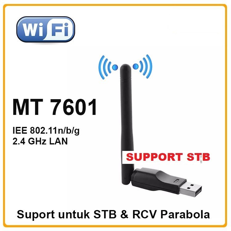 USB WiFi Dongle MT 7601 Bisa Untuk Set Top Box &amp; RCV Parabola 150mbps