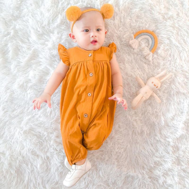 ROMPER BAYI PEREMPUAN/JUMPER BAYI PEREMPUAN/JUMPSUIT BAYI PEREMPUAN/jumper set bandana