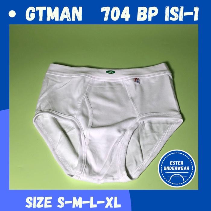 Celana dalam  Pria Gtman  704BP Putih ISI1Pcs