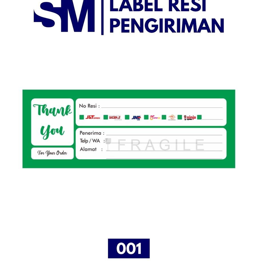 

⇨ Stiker Label Resi Pengiriman / Sticker Pengiriman ❅