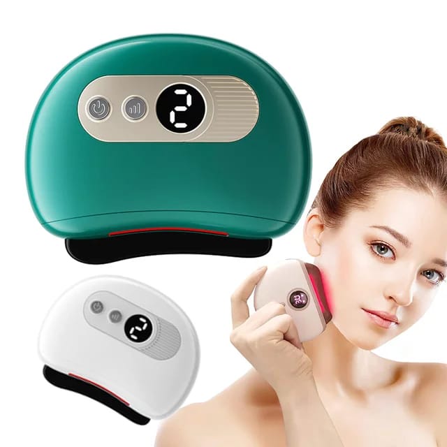 Face Gua Sha Electric Beauty Machine / Face Rejuvenation 9 Level Getaran Pijat / Kerokan Badan dan Wajah