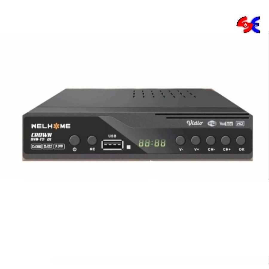 Set Top Box DVB-T2 Wellhome HD Crown