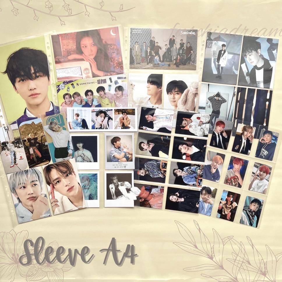 

[A-G2G] ✪] Sleeve Pocket A4 1P/2P/3P/4P/5P/6P/8P/9P/10P/12P/20P for Photocard Postcard KPOP-proses cepat