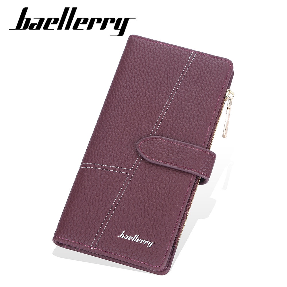 IMPOR ORIGINAL BAELLERRY N2367 DOMPET UANG WANITA PANJANG 3 LIPATAN KOREA STYLE