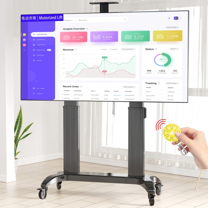 Bracket TV Stand 55 sampai 100 inch NB TW100 Motorized Lift Screen