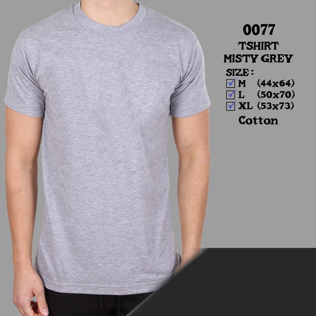 KAOS POLOS LENGAN PENDEK ORI COTTON COMBED 30S