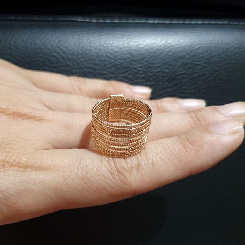 Cincin Titanium Asli size 6 7 8  Premium Quality Anti karat Stainless steel Cs1