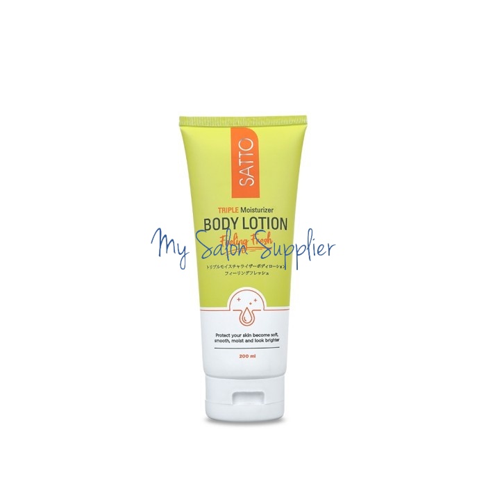 Satto Triple Moisturizer Whitening Body Lotion Feeling Fresh 200ml