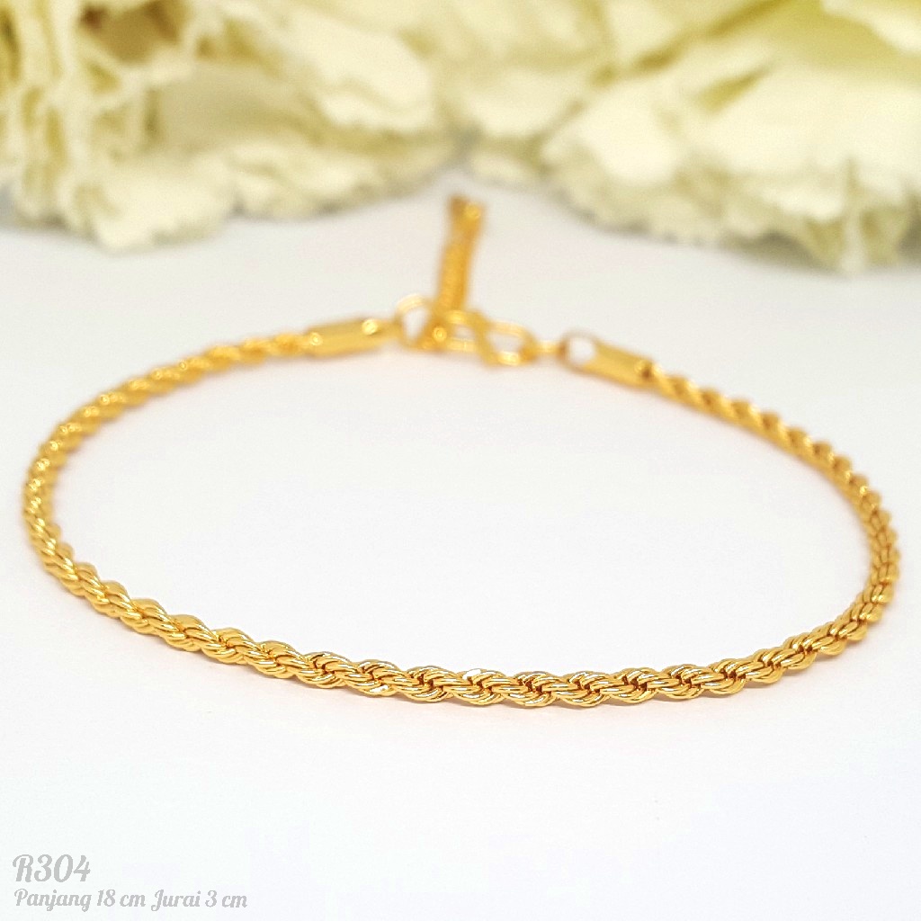PGX Gelang Tangan Xuping Wanita Perhiasan Lapis Emas Aksesoris Fashion Premium - R304
