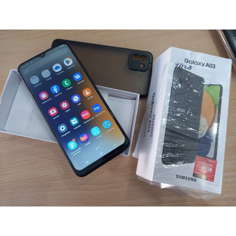 Hp Samsung A03 4/128gb Black + casing