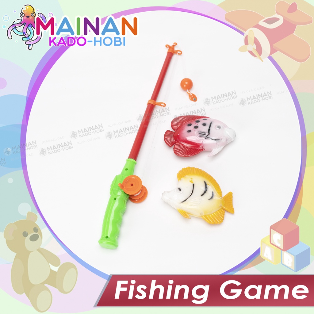 SET MAINAN MANDI ANAK PANCINGAN IKAN FISHING GAME TOYS