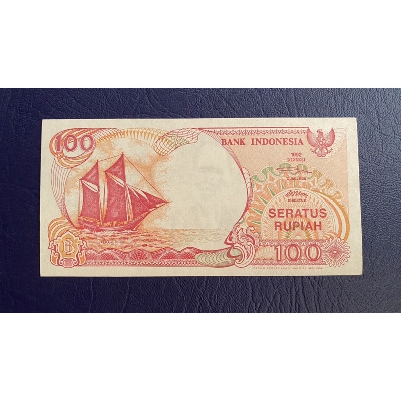 UANG KUNO 100 rupiah PINISI 1992