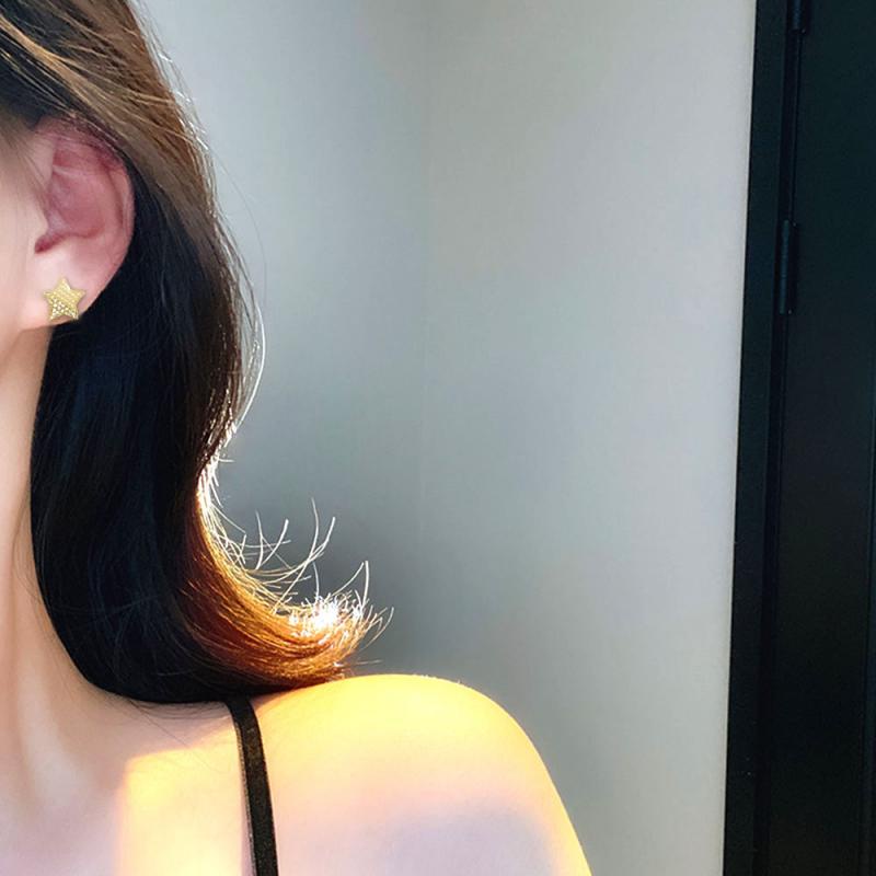 XiaoboACC 925jarum Perak Korea Fashion Mini Mutiara Zirkon Bintang Stud Earrings Perempuan